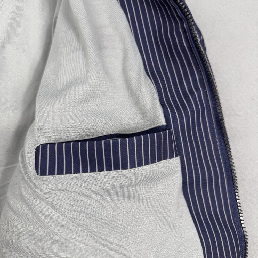 Firestone Work Jacket XL Navy Pinstripe Zip Mechanic Shop Racing NWT - Picture 14 of 16